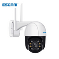 ESCAM QF218 1080P Pan/Tilt AI Humanoid detection Cloud Storage Waterproof WiFi IP Camera with Two Way Audio Surveillance Cameras Qme Add 32GB TF Card EU Plug