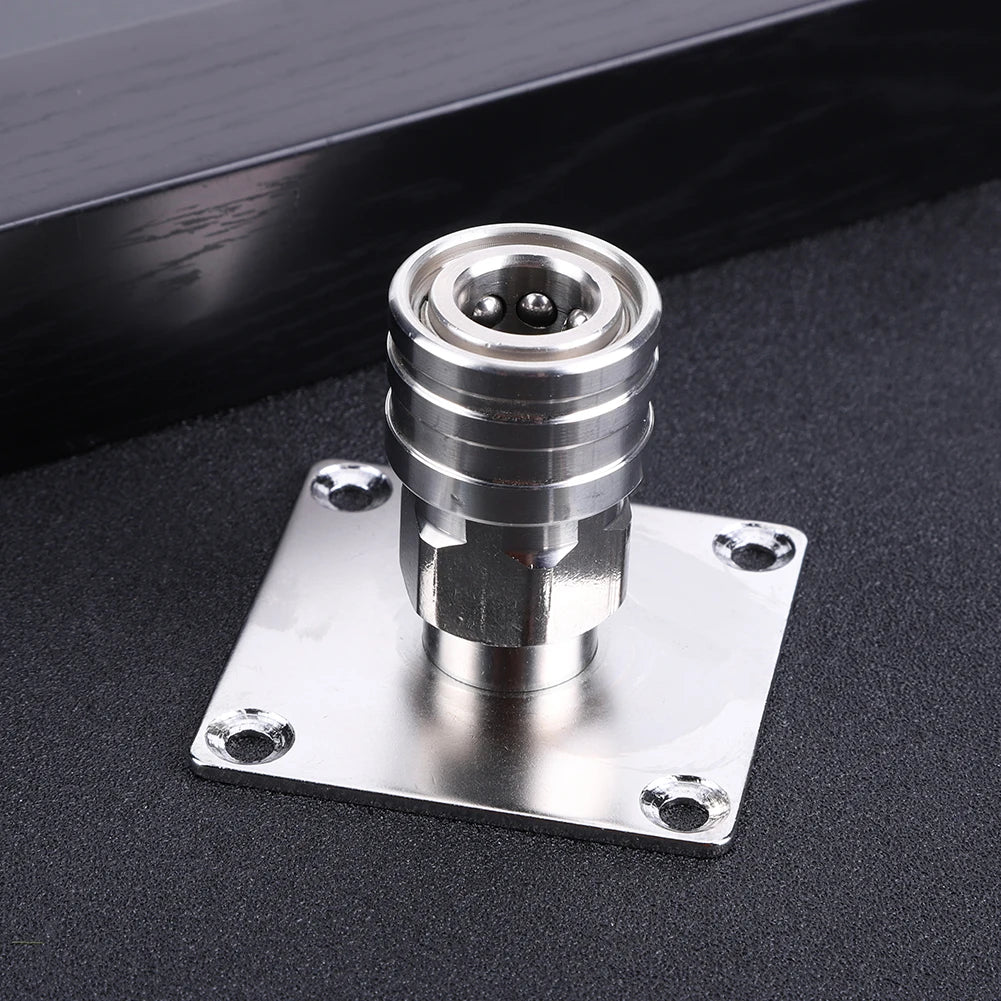 Foam Cannon Wall Mount 1/4 Quick Connector Pressure Washer Foam Cannon Holder Stainless Steel Pressure Washer Wall Mount Bracket Qme