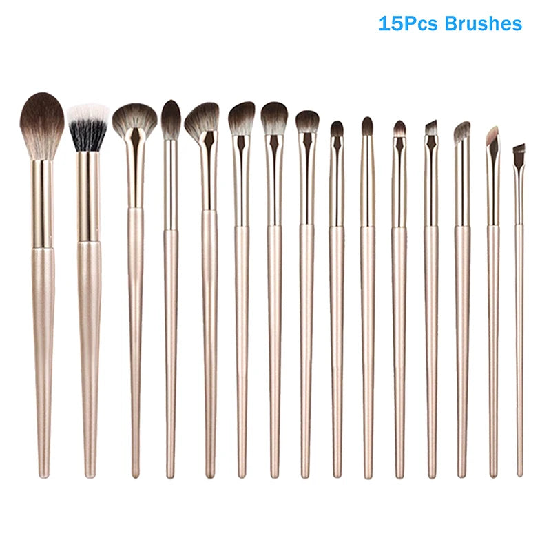 Eye Makeup Smudge Undercover Eyeliner Detail Small Brushes Soft Qme 15Pcs