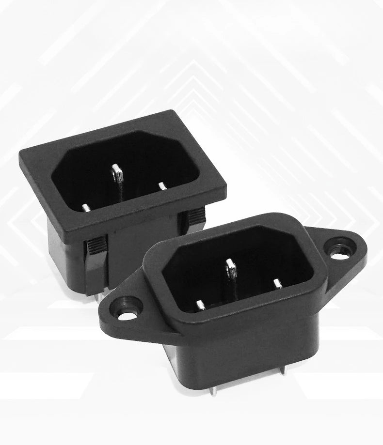 10pcs C14 product socket, cabinet/rice cooker/computer power adapter, cassette AC socket SS-120 Qme