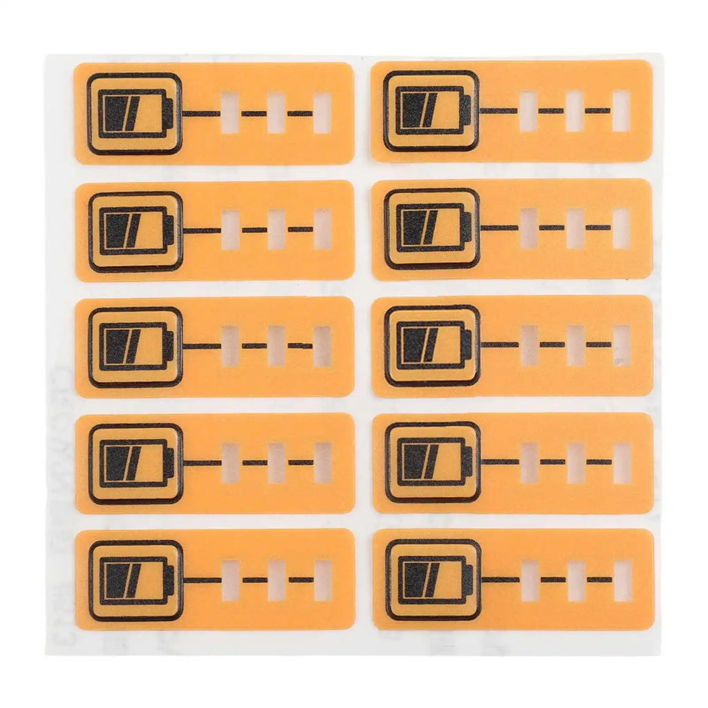 10PCS Battery Capacity Key Stickers Fits For Dewalt DCB200 DCB140 For DCB182 18V 14.4V Lithium Battery Replacement Qme Default Title