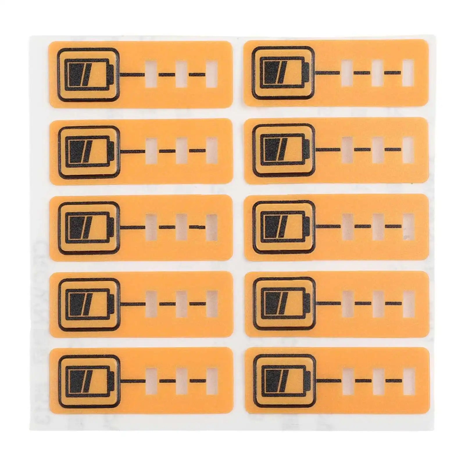 10PCS Battery Capacity Key Stickers Fits For Dewalt DCB200 DCB140 For DCB182 18V 14.4V Lithium Battery Replacement Qme Default Title