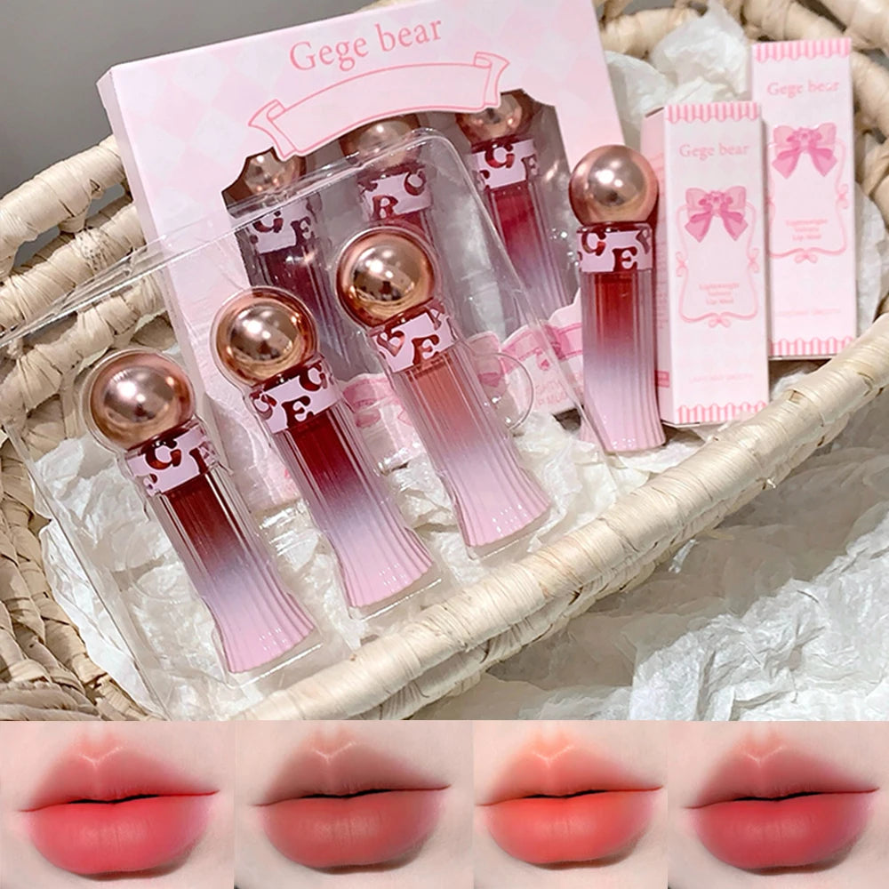Gege Bear Velvet Mist Lip Glaze Matte Clay Long-lasting Non-drying Qme