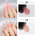 Arte Clavo Pink Jelly Milky White Quick Extension Gel Builder Nails Qme extension-13-21