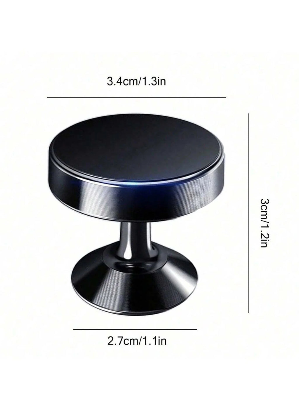 360 Rotatable Magnetic Car Phone Holder Universal Dashboard Mount Gps Qme black