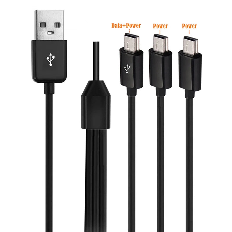 1M 1 USB Male 3 Mini 5pin Data Charger Cable 1Meter Fast Charging Y Qme