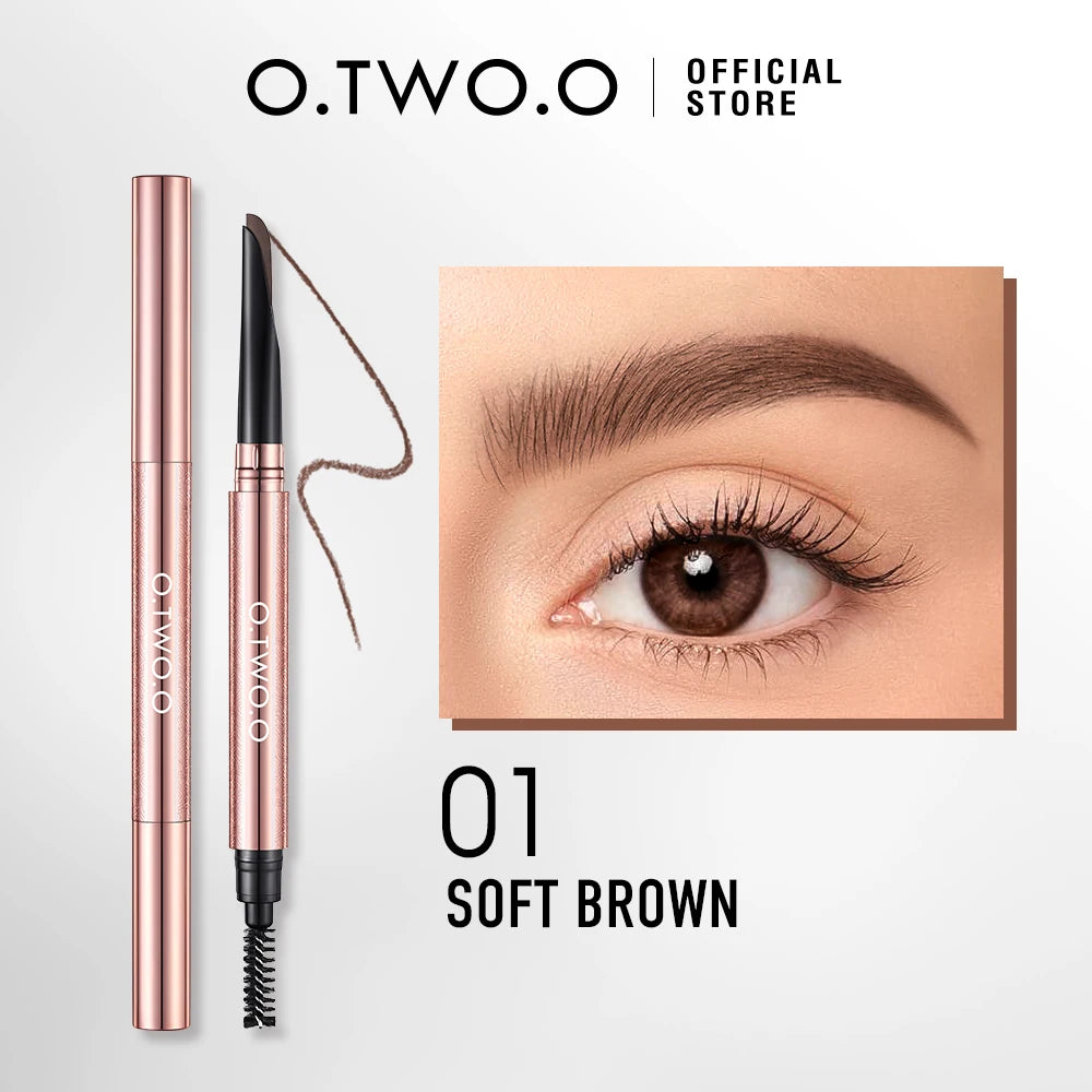 O TWO Machete Eyebrow Pencil Waterproof Natural Long Lasting Smooth Qme 01 SOFT BROWN China Mainland