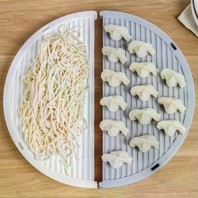 Foldable Dumpling Drying Tray Dumpling Mat Non Stick Surface Stackable Design Perfect For Home Kitchen Dumpling Making Food Prep Qme