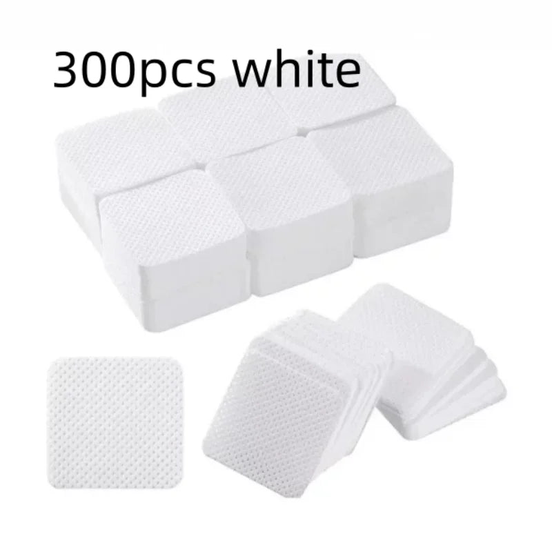 Wipes Napkins Remover Gel Plum Blossom Shape Nail Wipes Nail Manicure Pedicure Pads Art Cleaning Tools Tips Nail Polish Remover Qme 300pcs white