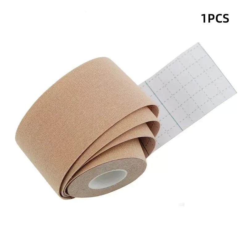 Sports Kinesio Tape Muscle Kinesiology Elastic Knee Pain Relief Strain Patch Athletic Recovery Stickers Fitness Bandages Qme Skin-1pcs