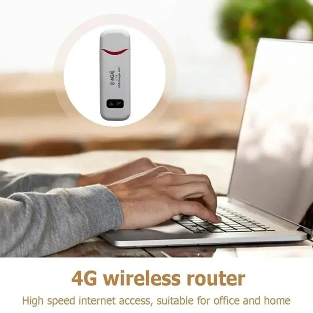 4G LTE USB Portable WiFi 150Mbps Wireless WiFi Mobile Router SIM Card Network Card Pocket WiFi Hotspot Router For Home Office Qme