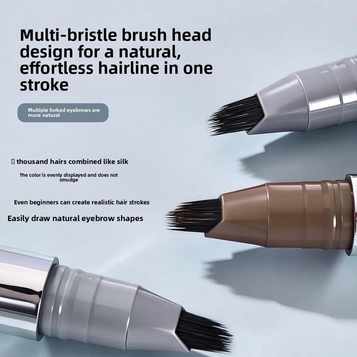 Micro-blade Fine Multi-prong Eyebrow Pencil AIYI Natural Gray-brown Qme