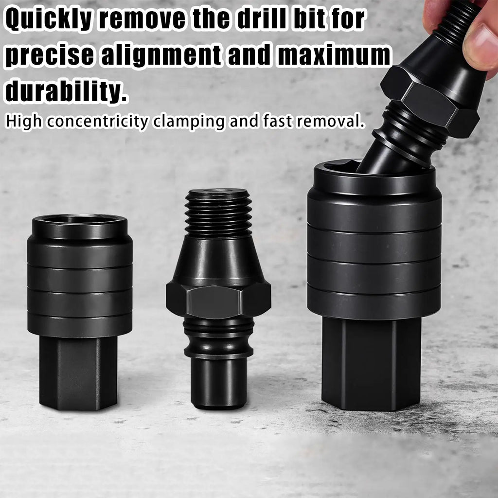 Drill Chuck 2 Pieces Female Male Quick Drill Adapter Industrial Bit Connector For Garage Plumbing Projects Home Improvement Qme