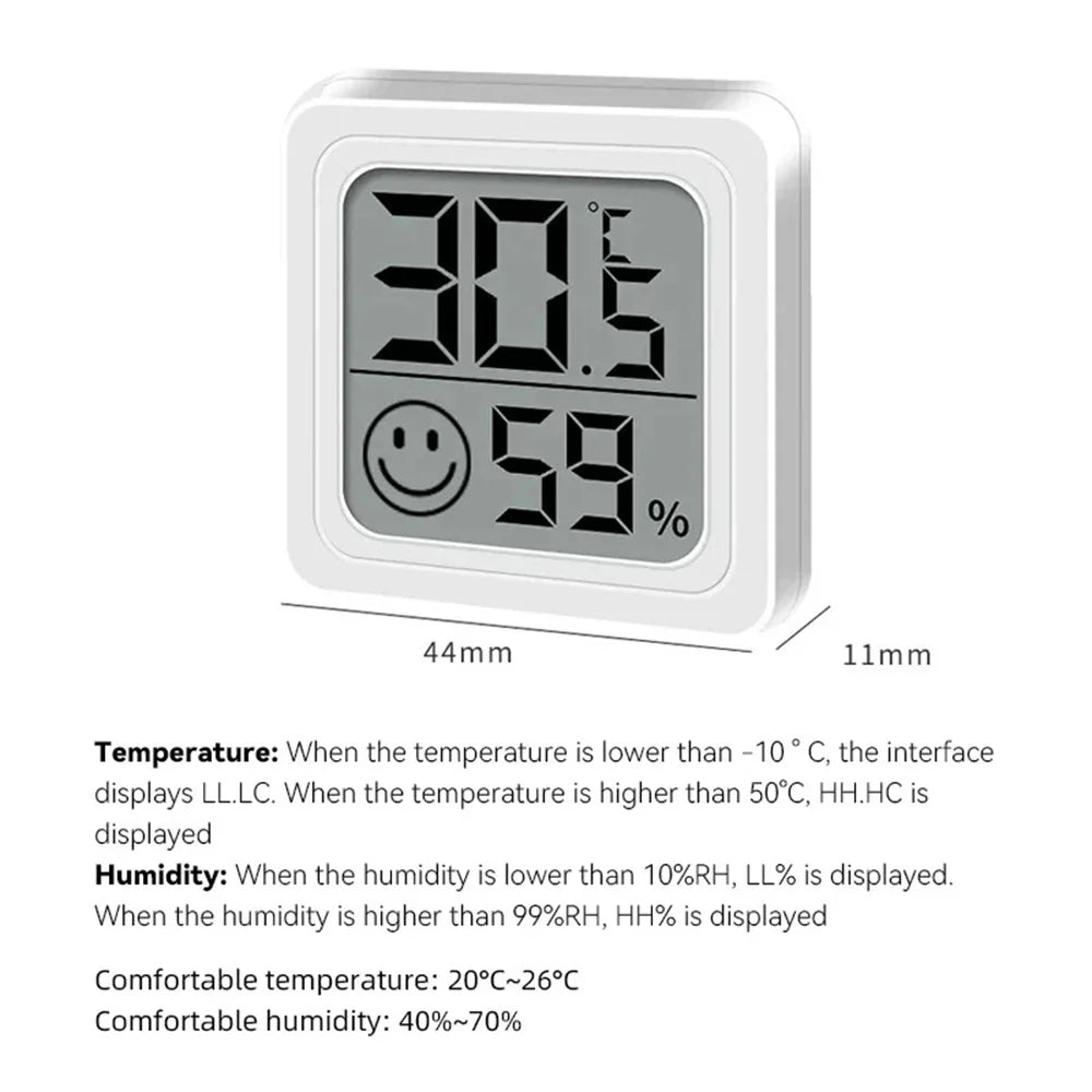 Multi-scene Mini LCD Digital Thermometer Hygrometer Temperature Humidity Meter Sensor Gauge Automatic Monitoring Weather Station Qme
