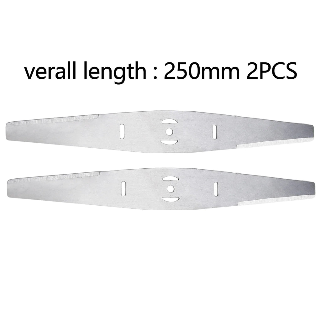 Lawn Mower Parts Saw Blade 250mm/10inch 2pcs 2x Accessories Animal Husbandry Metal Grass Wasteland Reclamation Qme