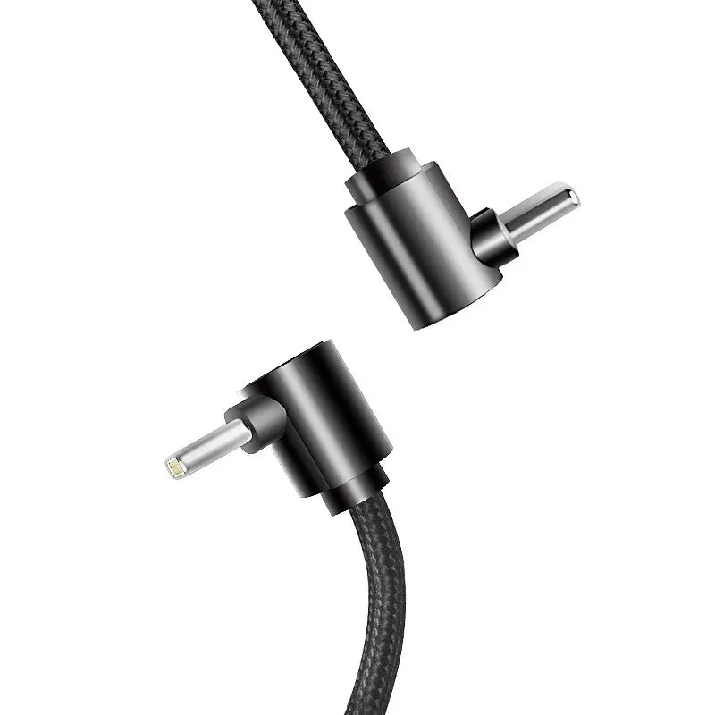 90 Degrees Braid 0.25m/0.5m/1m/2m Quick Charger Elbow Type C to Type C Cord PD Cord For iPhone Samsung Xiaomi Charging Cord Wire Qme