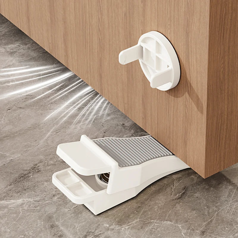 Adjustable Height Door Stopper Wedge Non-slip Rubber Home Office Qme