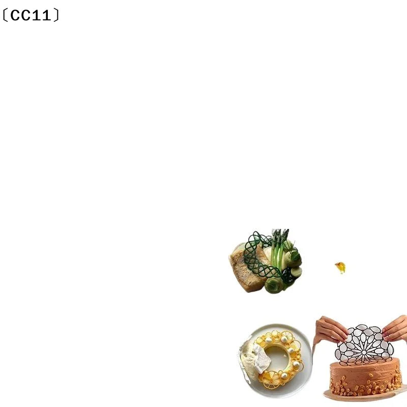 Garland Leaves Design Circle Texture Sugar Craft Silicone Pad Dessert Qme