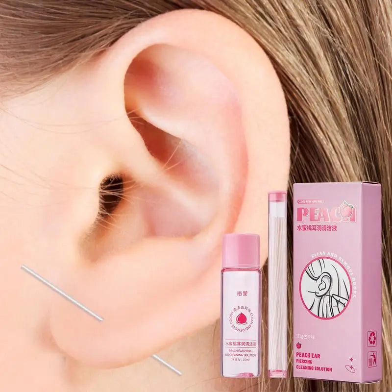 Ear Piercing Cleaner Holes Cleaning Line Floss Earring Nose Belly Wax Qme