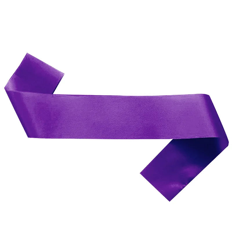 Blank Satin Sash Plain Party Event Diy Own Wedding Bachelorette Qme CL-9 One Size