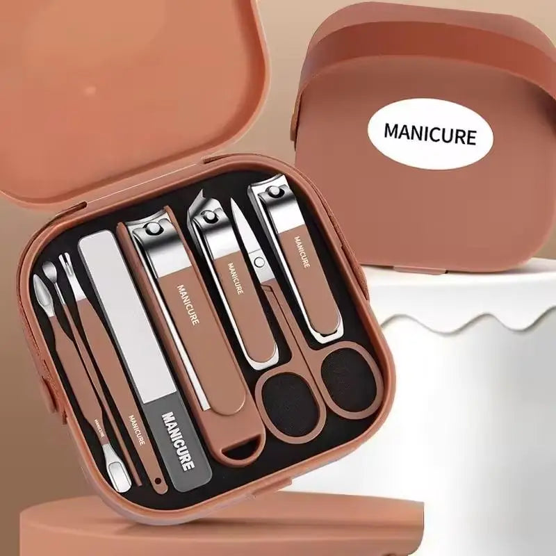 Stainless Steel Nail Grooming Manicure Tool Salon Care At Home Qme