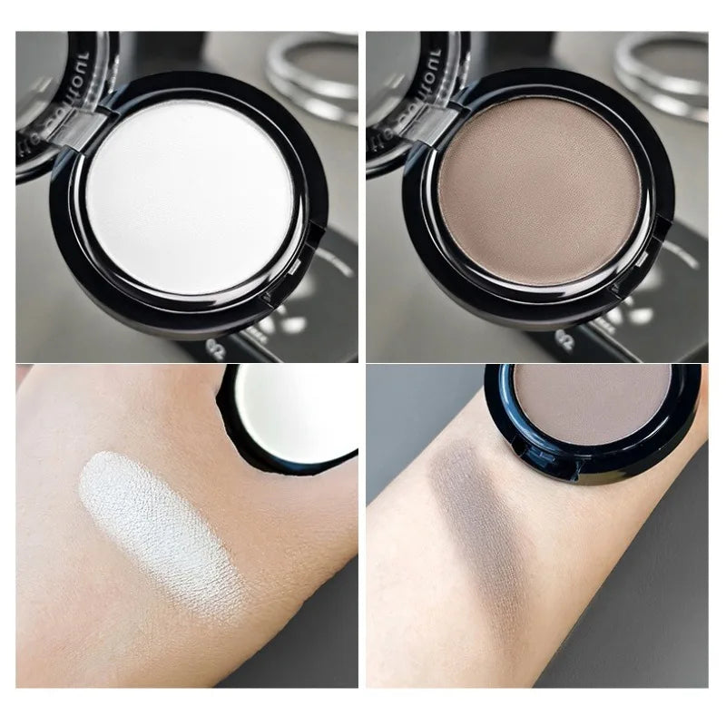 Matte Contour Palette for Daily Use, Easy to Blend Face Powder for Natural 3D Nose Cheek Highlight and Shading, Lasting Makeup Qme