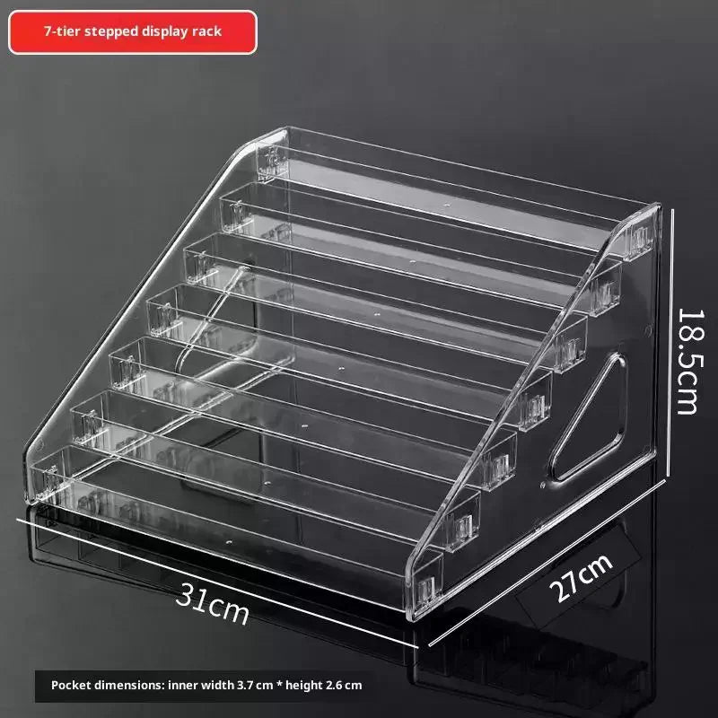 Acrylic Transparent Multi-layer Nail Polish Display Stand Lipstick Qme