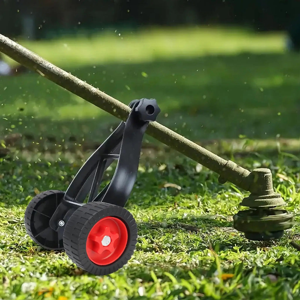 Adjustable String Trimmer Support Wheels Push Lawn Mower Stand Qme