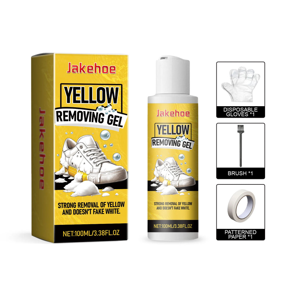 White Shoe Cleaning Gel Effectively Removing Stubborn Stains Preventing Shoes Yellowing Eliminate Odors Shoe Yellow Removing Gel Qme 100ml Boxed