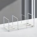 1 Adjustable Book Blocking Shelf Home Office Desk Qme WHITE