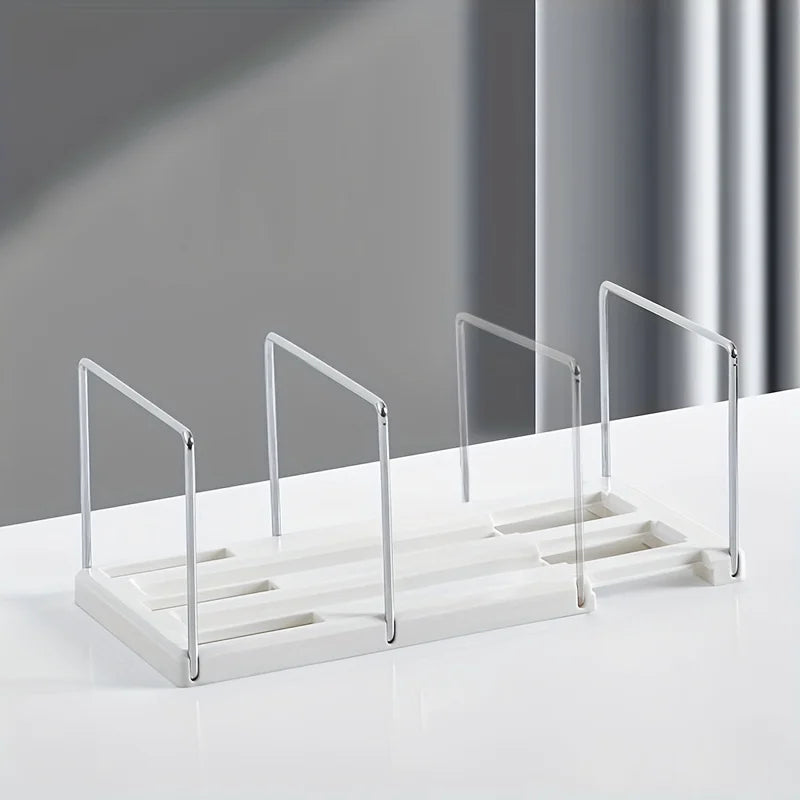 1 Adjustable Book Blocking Shelf Home Office Desk Qme WHITE