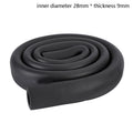 1.8M Sponge Rubber Pipe Black Waterproof Pipeline Holder Thermal Insulation Tubular Protective Sleeve For Air Conditioning Qme ID28MMxthickness9MM