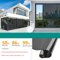 Privacy Protection Home Insulated Glass Film Windows Balcony Sunscreen Unidirectional Mirror Window Film Stickers Qme G 50x500cm