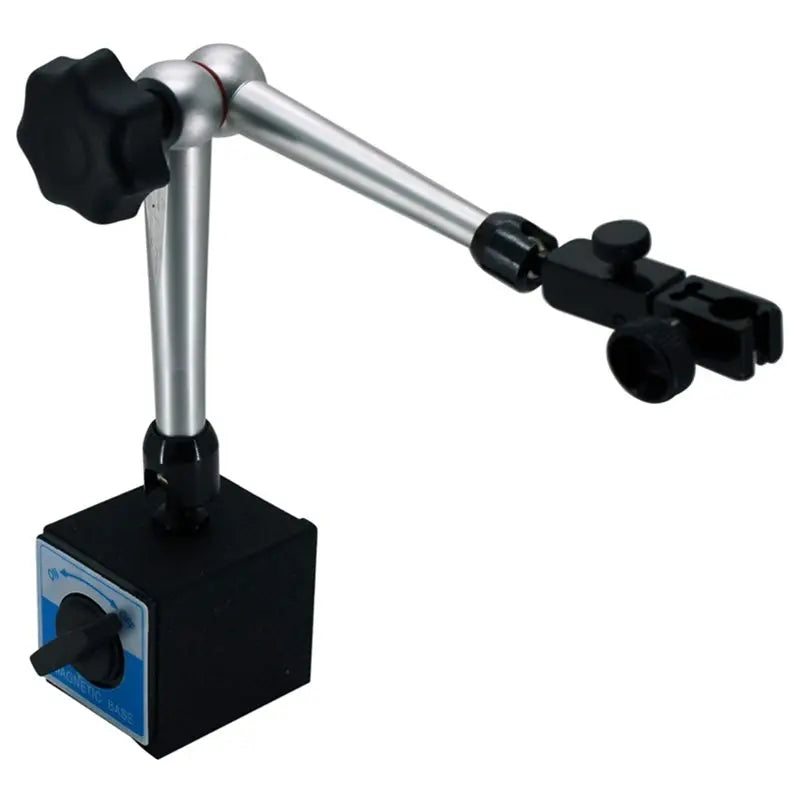 A02F-Adjustable Magnetic Dial Indicator Holder 3/8" Clamp 80Kg Max Pull For Digital Indicators Qme