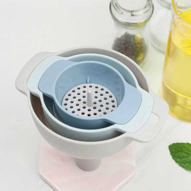 Plastic Funnel Household Multifunctional Oil Leakage Kitchen Wine Qme