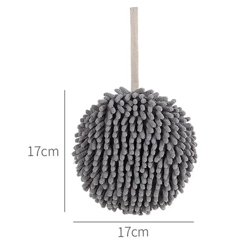 Quick Dry Soft Absorbent Microfiber Towels Hanging Chenille Hand Qme