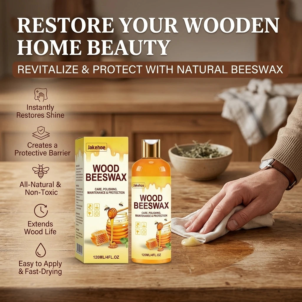 Wood Beeswax Polish Agent Moisturizing Repair Minor Dry Cracks Boost Shine Prevent Cracking Restoration Wood Furniture Care Oil Qme