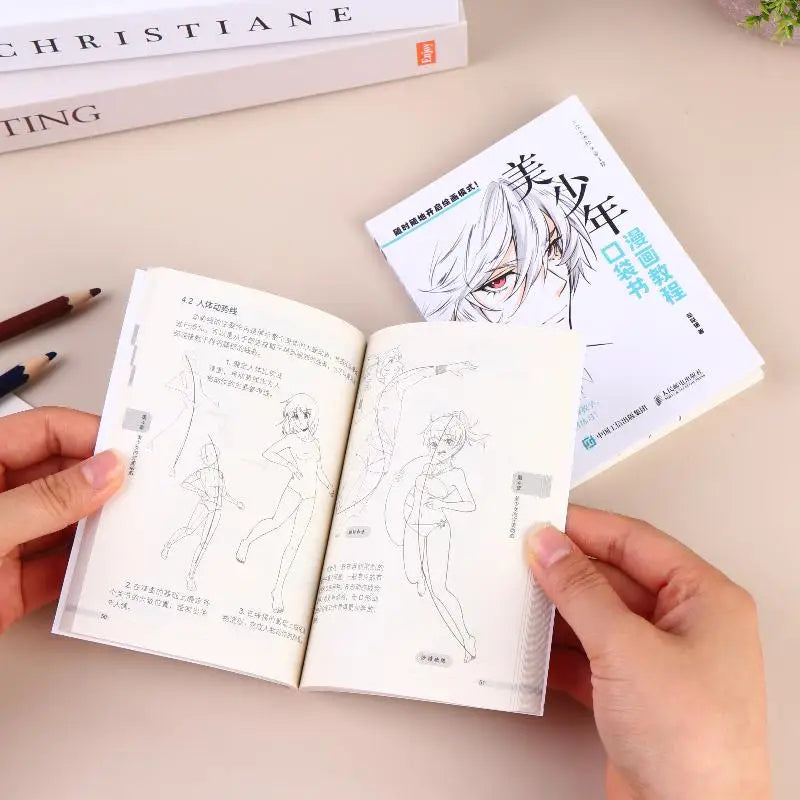 Manga Drawing Tutorial Pocket Book Step Guide Portable Anime Qme