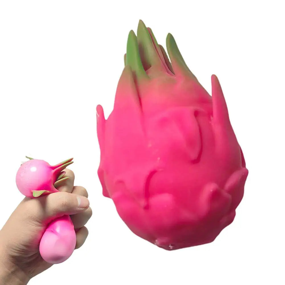 Dragon Fruit Squish Ball Squishy Squeeze Stress Reliever Fidget Qme 1pc
