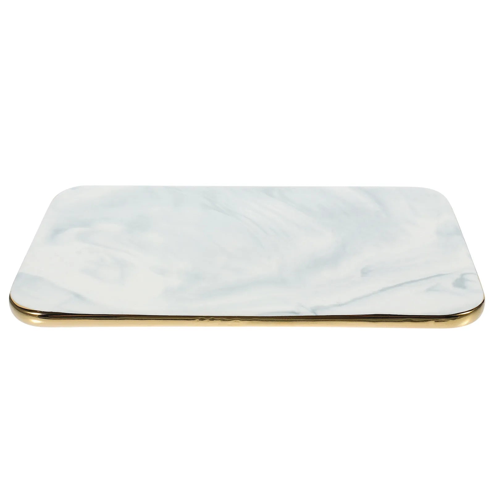 Marble Cutting Board Rectangle Marble Tray Kitchen Food Serving Tray Multi Function Chopping Board Decorative Household Qme