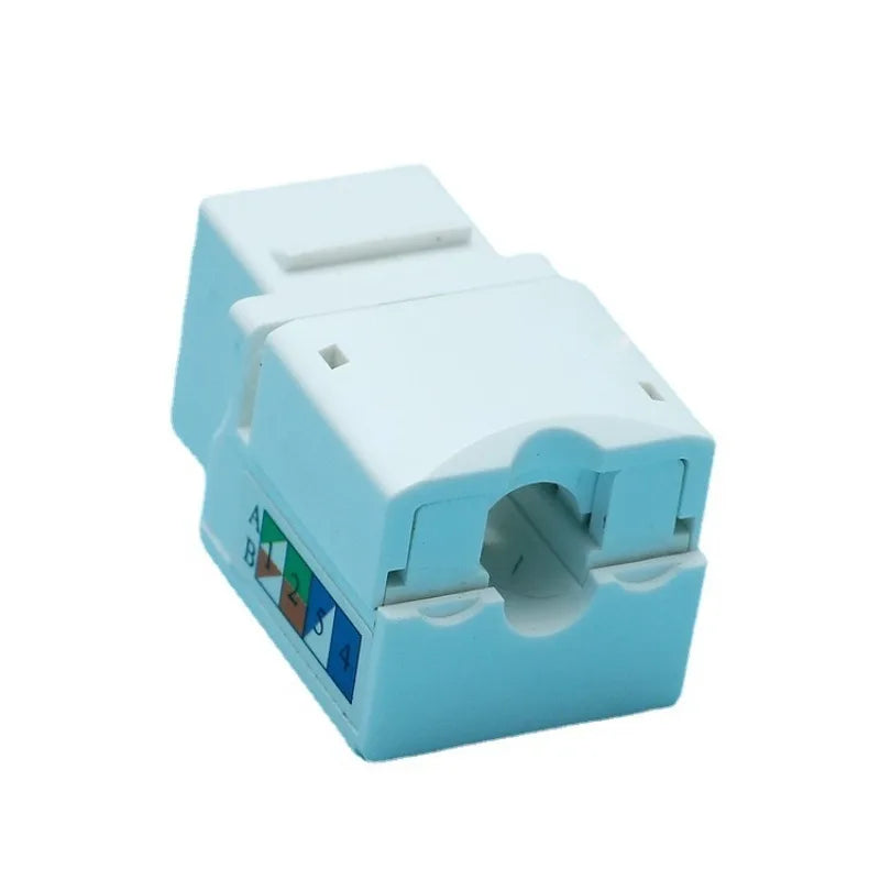 10pcs Category 6 Crimping Cable Computer Network Module CAT6 with Cover Information Ground Table Ethernet Cable Crystal Head Qme