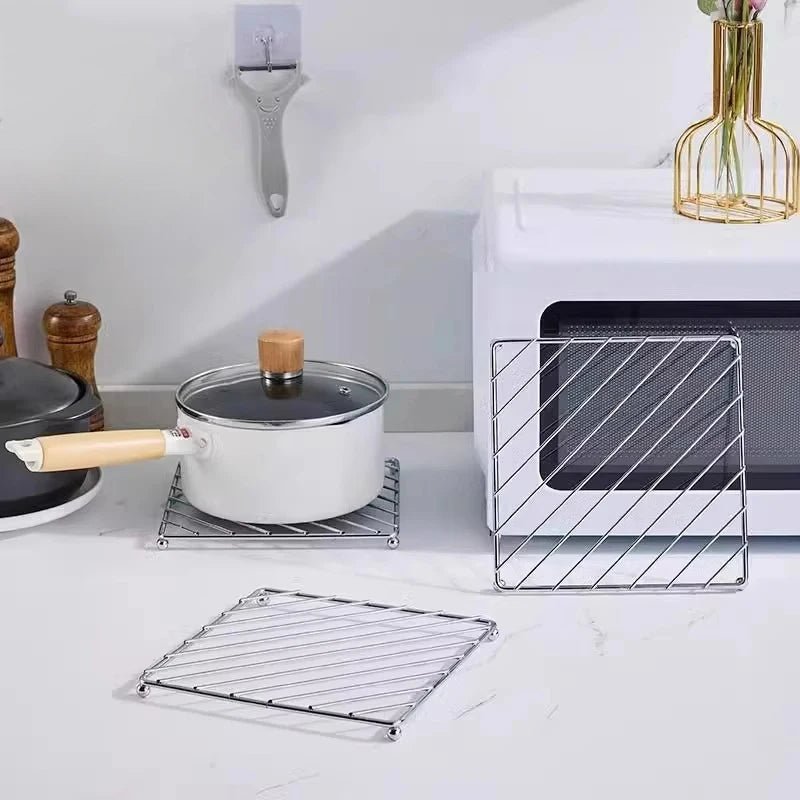 Metal Pot Mat Coasters Heat Insulation Pad Bowl Dish Casserole Table Qme