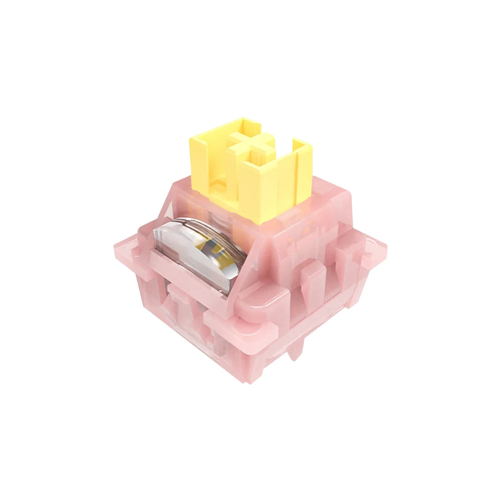 OUTEMU Peach Silent Magnetic Switch 40g Linear Factory Lubrd Silent Magnetic Keyboard Game Office Freely Setting Pre Travel Qme 50pcs