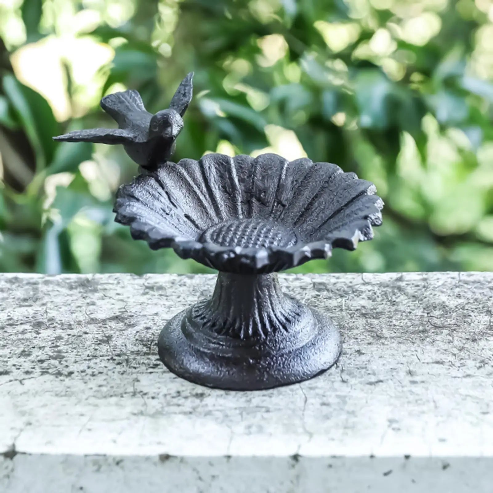 Bird Baths For Outdoors Vintage Metal Decorative Outdoor Bird Bath For Hummingbird Yard Backyard Lawn Garden Patio Deck Ground Qme