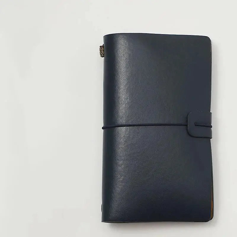 Vintage PU Leather Refillable Notebook Soft Cover Loose Leaf Pages Qme A1