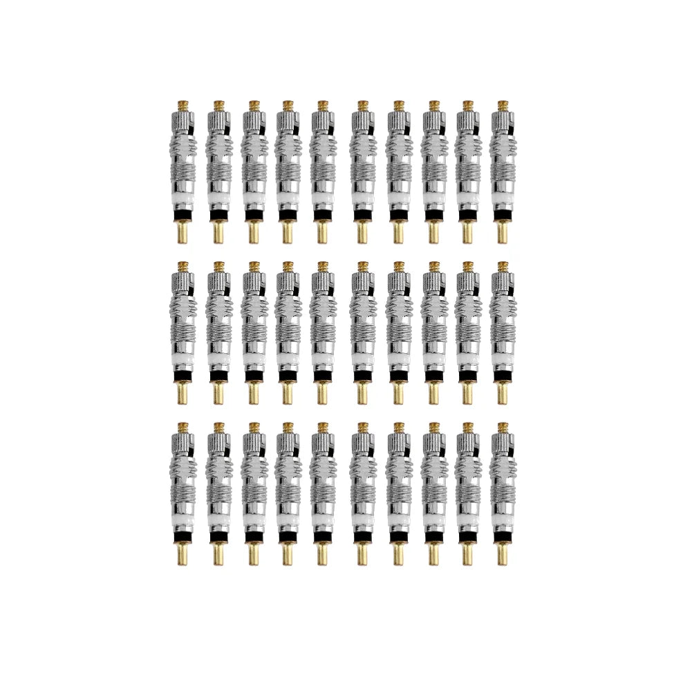 5-30PCS Bicycle Removable Valve Core Bike Replacement Brass Tubeless Core for Road MTB Bike for Road MTB Bike Repair Tools Qme 30Pcs
