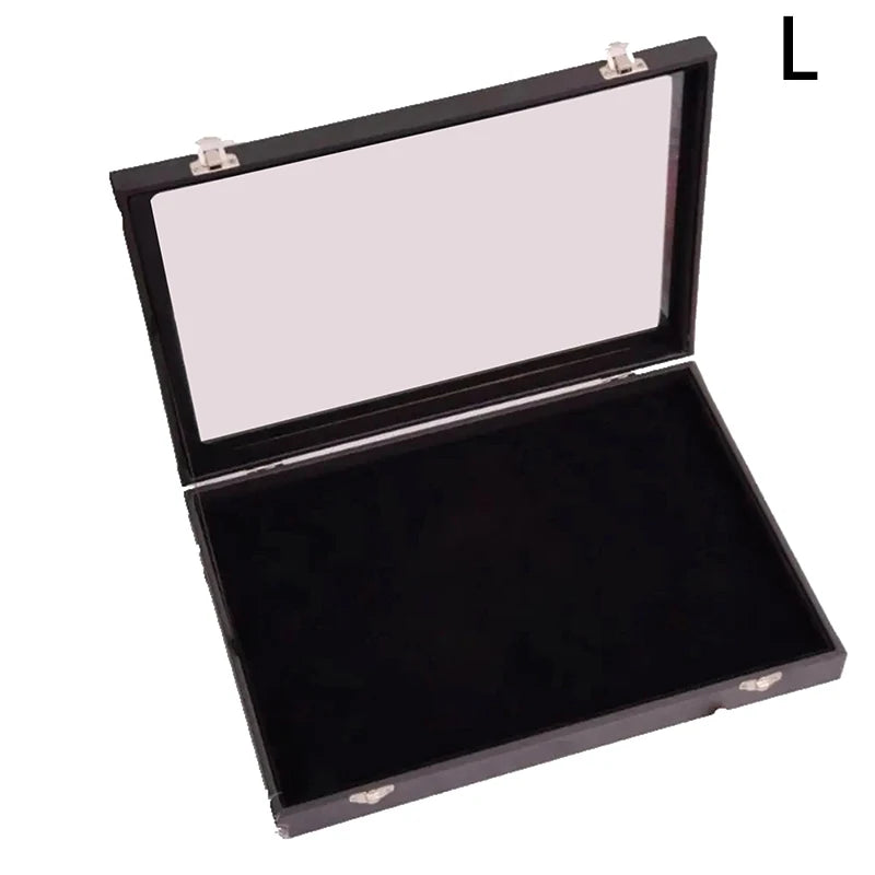 Medal Jewelry Collection Display Frame Pin Case Badge Storage Box Qme L