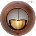 Black Walnut Wood Hanging Doorbell Wind Chimes Decor Wooden Magnetic Qme A1