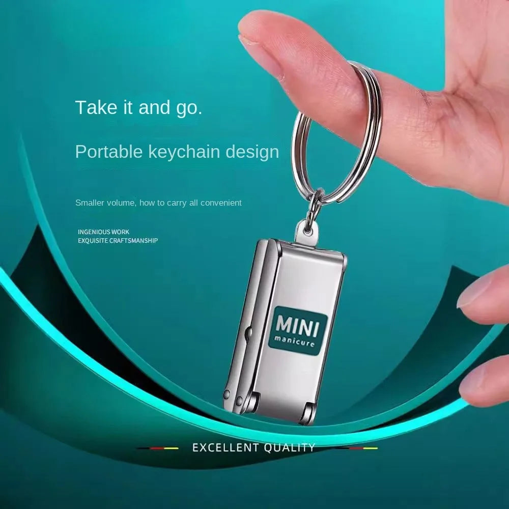 Nail Clippers Collapsible Portable Travel Fingernail Scissors Cutter Qme