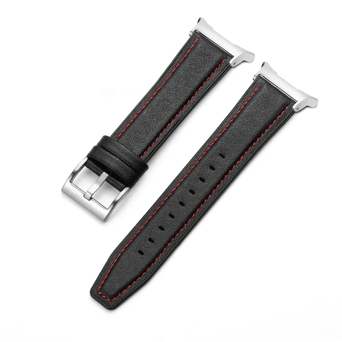 Leather Silicone Hybrid strap for Samsung Galaxy Watch 7 Ultra Smartwatch Band for Galaxy Watch Ultra 47mm Bracelet Belt strap Qme BRS Galaxy 7 Ultra 47mm